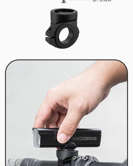 ROCKBROS Bicycle Light 1000LM Type-c Charging Bike Light Front Lamp Rechargeable Cycling Headlight Aluminum Waterproof RHL1000