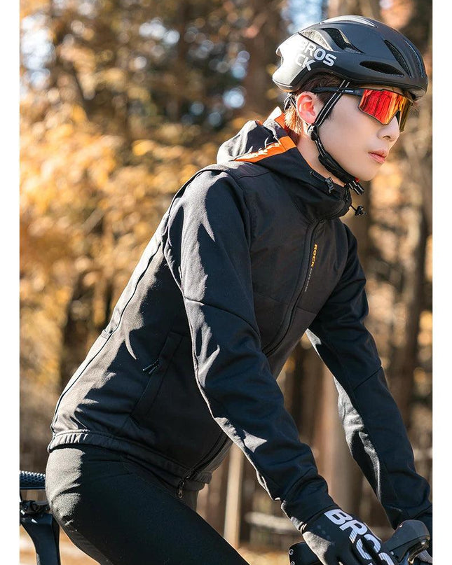 ROCKBROS Winter Warm Cycling Vest Thermal Fleece Windproof Cycling Jacket Winter Outdoor Sports Warm Vest for Men Women Running
