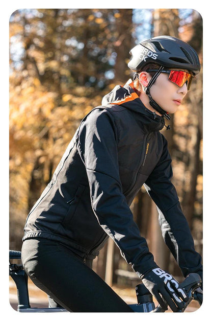 ROCKBROS Winter Warm Cycling Vest Thermal Fleece Windproof Cycling Jacket Winter Outdoor Sports Warm Vest for Men Women Running