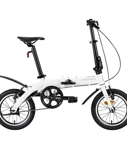 ROCKBROS Portable Folding Bike 14 inch Aluminium Alloy Bike Frame V Brake Lightweight Adult Folding Bicycle
