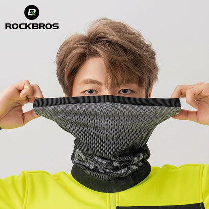 ROCKBROS Bike Mask Winter Skiing Running Headgear Balaclava Breathable Warm Scarf Windproof Outdoor 360° Protection Thermal Mask