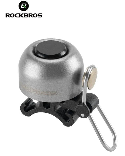 ROCKBROS Bicycle Bell Safety Warning Bike Bell Horn Handlebar Copper Alloy Non-slip Bicycle Alloy Ring Crisp Sound Cycling Alarm