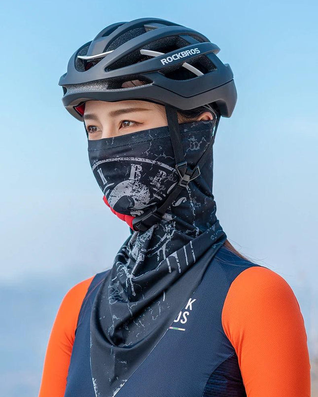 ROCKBROS Summer Triangle Face Mask Cycling Balaclava UV Protection Bike Motorcycle Neck Tube Scarf Outdoor Hat Magic Scarf
