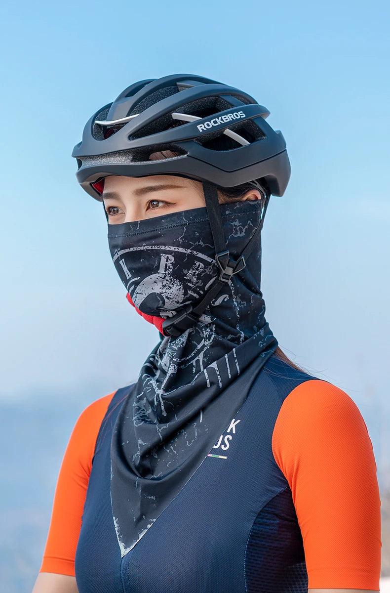 ROCKBROS Summer Triangle Face Mask Cycling Balaclava UV Protection Bike Motorcycle Neck Tube Scarf Outdoor Hat Magic Scarf