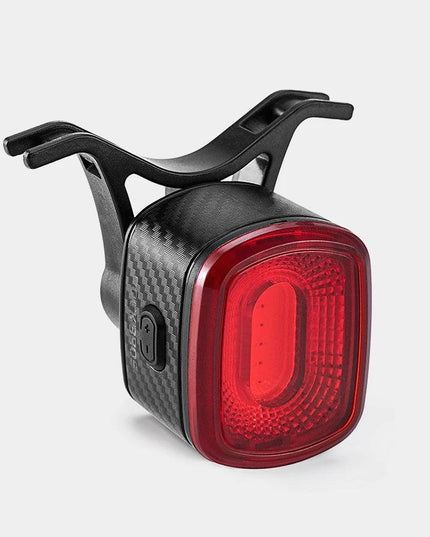 ROCKBROS Smart Bicycle Brake Light IPx6 Taillight Type-C Bike Tail Rear Light Auto Stop LED Riding Warning Safety Cycling Light