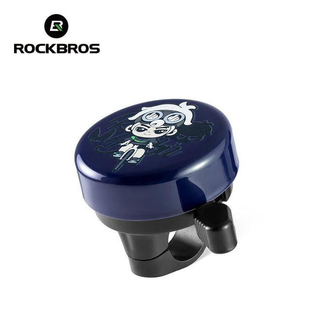 ROCKBROS Bike Bell Cycling Ring Safety Warning Alarm Cycling Handlebar Bell Ring Lightweight 80-100dB Durable Bells Accessories