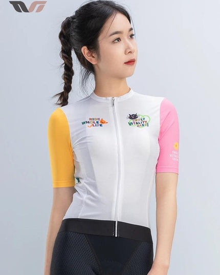 ROCKBROS TVI Women Cycling Jersey Summer Quick Dry Ciclismo Bike Clothes Anti-Uv Breathable Mountain Female Clothing Asian Size