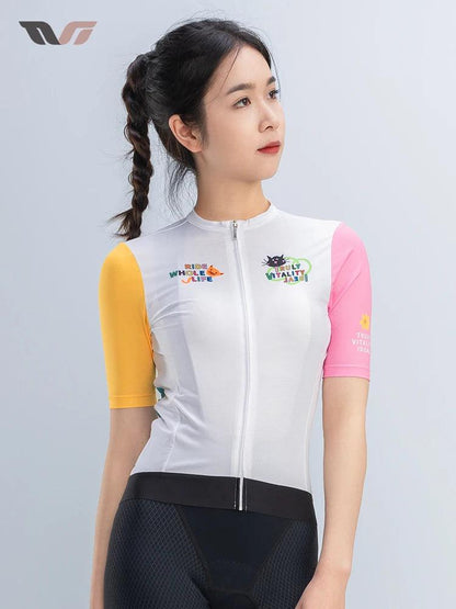 ROCKBROS TVI Women Cycling Jersey Summer Quick Dry Ciclismo Bike Clothes Anti-Uv Breathable Mountain Female Clothing Asian Size