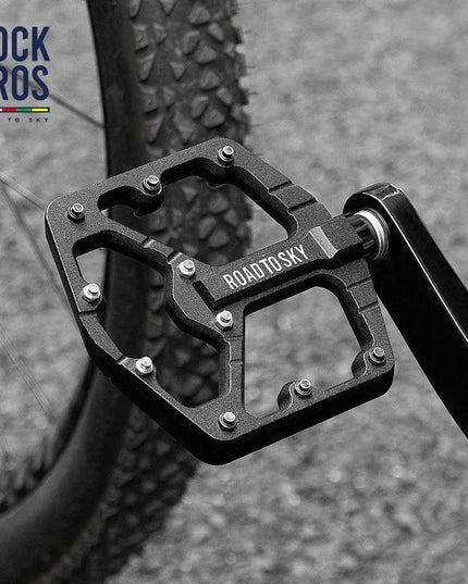 ROCKBROS ROAD TO SKY Cycling Pedals CNC Aluminum Alloy 3 Bearings Structure MTB Bike Pedals High Quality Bike Pedals Accessories