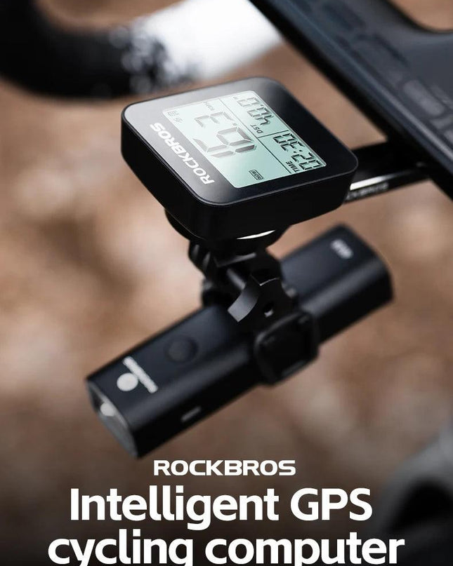 ROCKBROS Bike Computer GPS Speedometer Road Bike MTB Waterproof Automatic Digital Stopwatch Cycling Odometer Cycling Computer