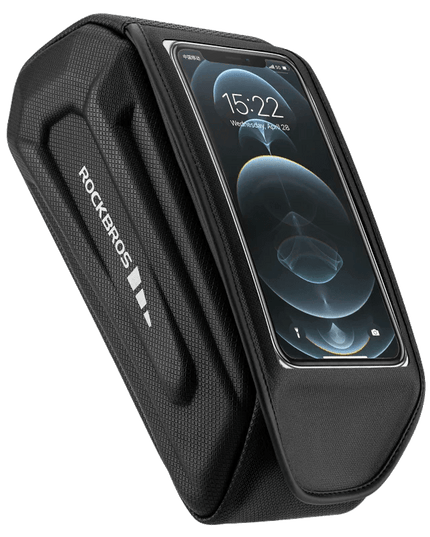 ROCKBROS Bike Bag 1.7L Phone Bag Waterproof Front Frame Cycling Bag Touch Screen Case Holder Hard Shell Bike Bag Mtb Accessories