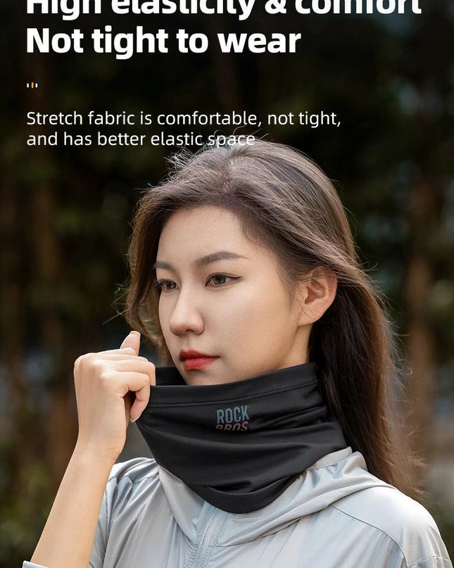 ROCKBROS Ski Mask Winter Warm Hiking Scarf Fleece Neck Scarf Camping Hiking Balaclava Cycling Face Mask Windproof Breathable
