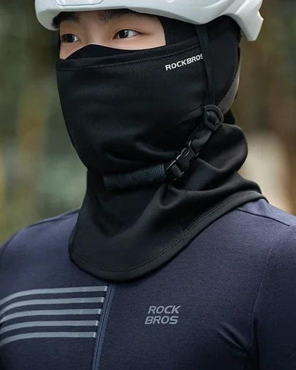 ROCKBROS Winter Windproof Warm Fleece Mask Balaclava Face Mask Men Soft High Elasticity Cycling Ski Fishing Mask Outdoor Sports