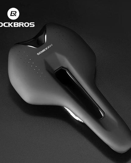 ROCKBROS Ultralight Bicycle Saddle Hollow Breathable Shock-Absorption Nylon MTB Road Bicycle Saddle Chrome Molybdenum Steel Seat