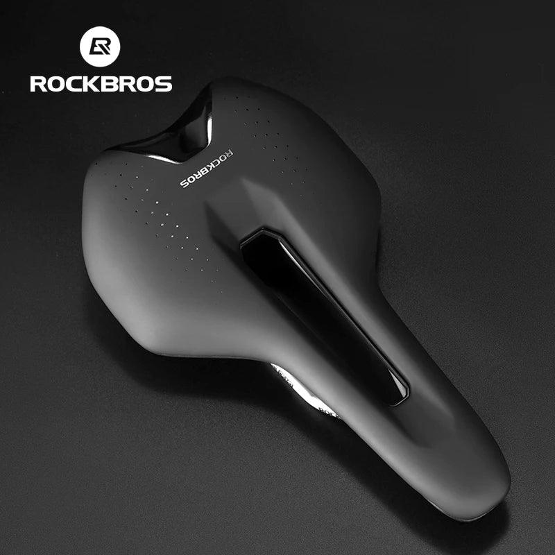 ROCKBROS Ultralight Bicycle Saddle Hollow Breathable Shock-Absorption Nylon MTB Road Bicycle Saddle Chrome Molybdenum Steel Seat