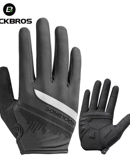 ROCKBROS Cycling Men's Gloves Spring Autumn Bike Cycling Gloves Sports Shockproof Breathable MTB Mountain Bike Gloves Motorcycle
