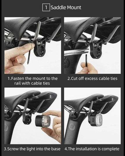 ROCKBROS Bicycle Rear Light Smart Auto Brake Sensing USB Bike Light IPX6 LED Taillight MTB Road Rechargeable Cycling Accessories