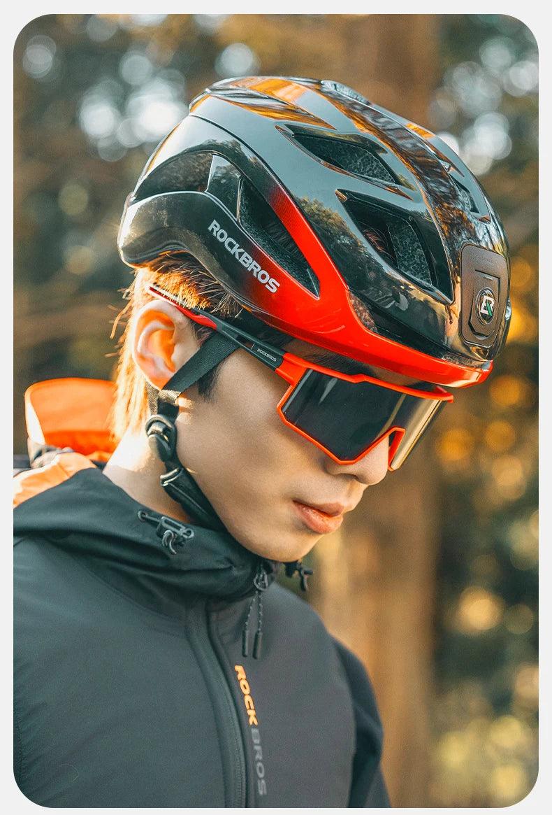 ROCKBROS Polarized Photochromic Glasses Cycling Sunglasses Outdoor Sports UV400 MTB Road Women Men Bicycle Goggles Adjustable