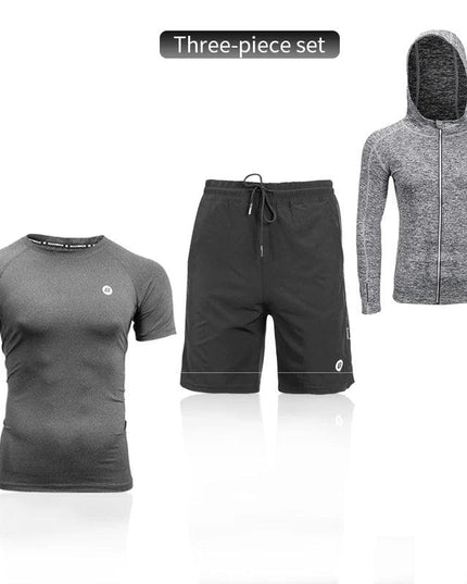 ROCKBROS Men's Tracksuit Gym Fitness Running 5 Pcs/Set Quick Dry Sweat-absorb Compression Sport Suit Clothes Jogging Sport Wear