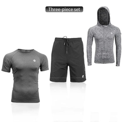 ROCKBROS Men's Tracksuit Gym Fitness Running 5 Pcs/Set Quick Dry Sweat-absorb Compression Sport Suit Clothes Jogging Sport Wear