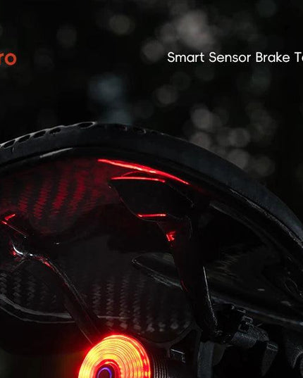 ROCKBROS Bicycle Taillight Smart Auto Brake Sensing MTB Road Bike Light New Type-C Charging Seatposts Saddle Bike Rear Light LED