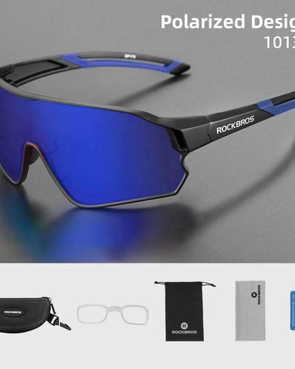 ROCKBROS Bicycle Polarized Glasses UV400 Sport Cycling Glasses Mtb Mountain Bike Eyewear Sunglasses Outdoor Running Goggles