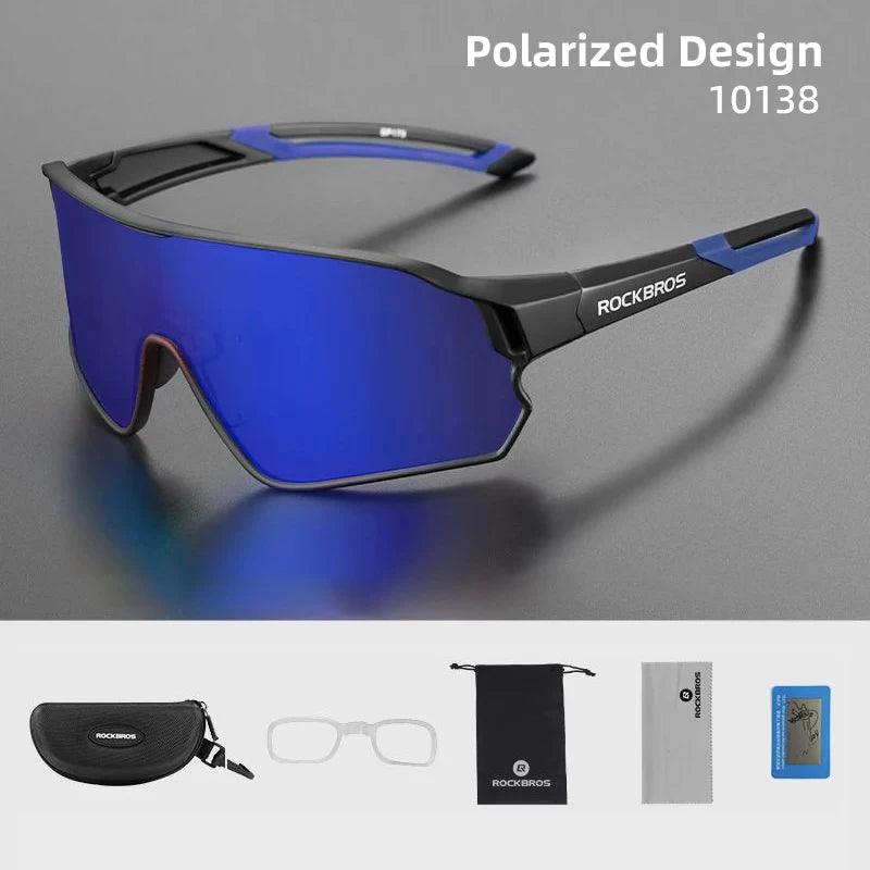 ROCKBROS Bicycle Polarized Glasses UV400 Sport Cycling Glasses Mtb Mountain Bike Eyewear Sunglasses Outdoor Running Goggles