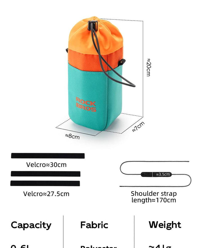 ROCKBROS Bicycle Bag Set Waterproof Combo Bag Front Bag Triangle Tube Bag Polyester Portable Bottle Bag Long-Distance Travel Bag