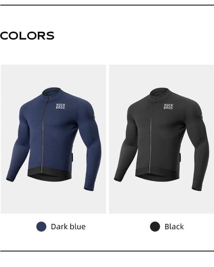 ROCKBROS Winter Cycling Jacket Fleece Warm Winter Thickened Long Sleeved Trousers Suit Cycling Outdoor Sportswear Ciclismo