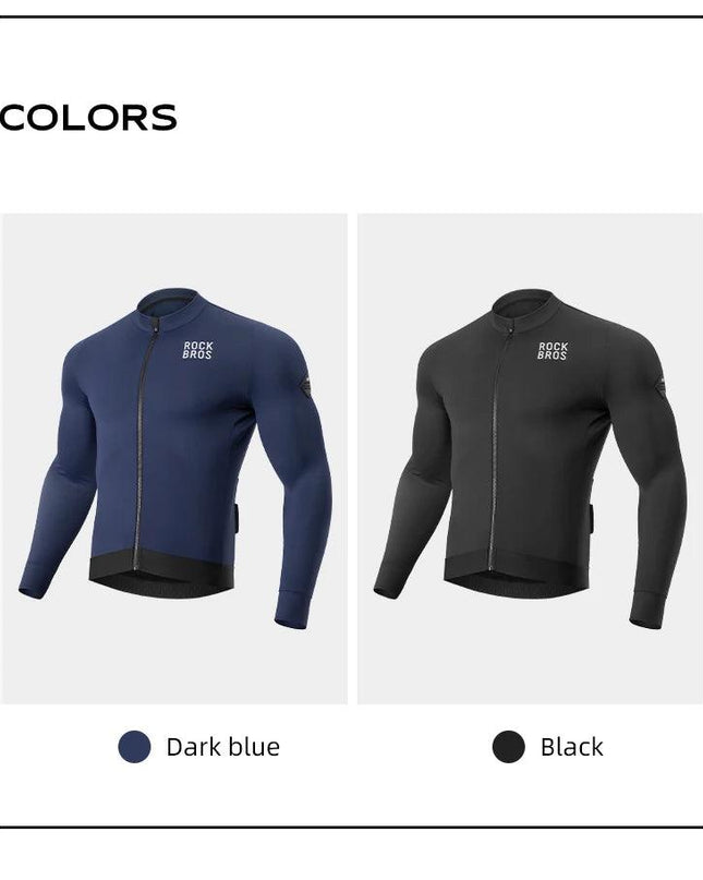 ROCKBROS Winter Cycling Jacket Fleece Warm Winter Thickened Long Sleeved Trousers Suit Cycling Outdoor Sportswear Ciclismo