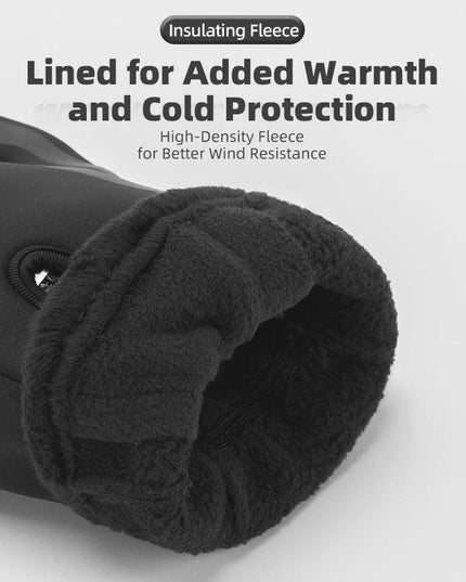 ROCKBROS Winter Gloves Touch Screen Gloves Warm Outdoor Cycling Driving Motorcycle Fleece Gloves Windproof Non Slip Full Fingers