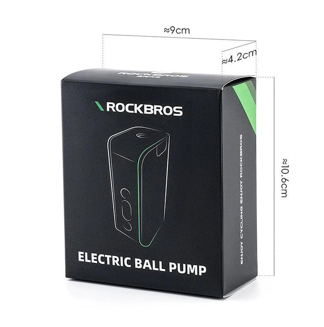 ROCKBROS Mini Electric Air Pump 20PSI Inflator for Balls Portable Type-C Rechargeable Inflator LED Digital Display Compressor