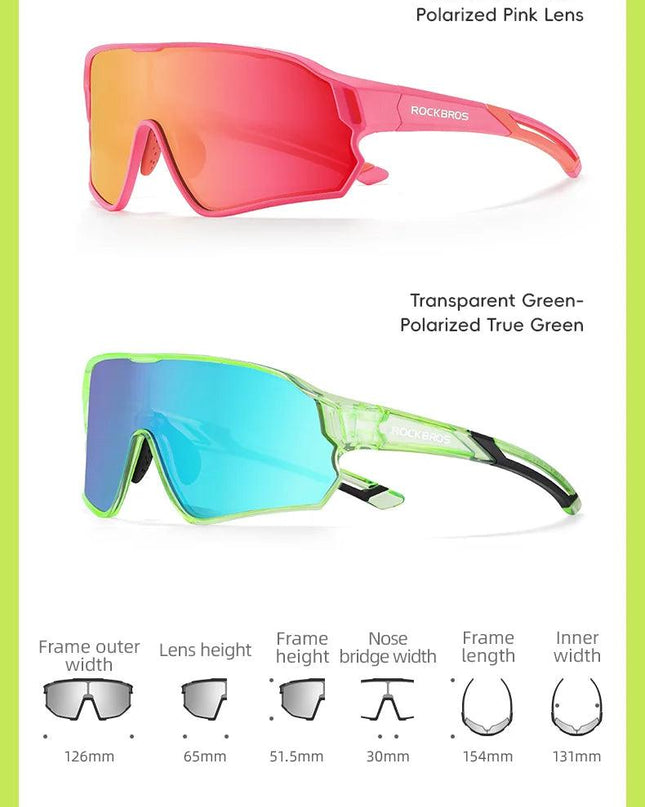 ROCKBROS Children's Cycling Glasses Polarised Sunglasses TR90 Flexible Frame for Boys Girls UV400 Protective Glasses Sports