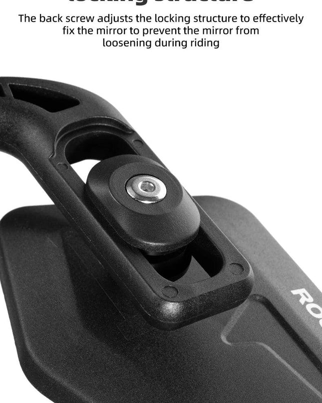 ROCKBROS Bicycle Mirrors MTB Bike HD Grip Plug In Bicycle Rearview Mirror 360° Adjustable Rotating Plane Mirror Bike Accessories