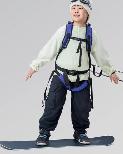Qunature Ski Bag Children's Ski Training Strap Traction Protection Bag 7L Multi-Part Support Anti-Slip Anti-Falling Kid Ski Pack
