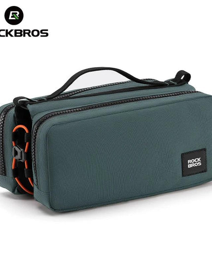 ROCKBROS Bicycle Top Tube Bag 2L Capacity Scratch-Resistant Road Mountain Bike Frame Bag Cycling Tools Bag Stable Elastic Band