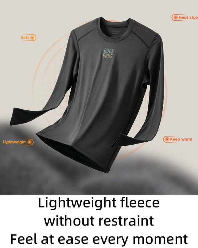 ROCKBROS Winter Jersey Lightweight Fleece Long Sleeve Warm Innerwear Windproof Road Bike Jacket Clothing  Outdoor Hiking Sport
