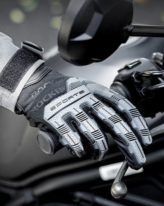 ROCKBROS Tactical Gloves SBR Thickened Pad Cycling Gloves Shockproof Breathable GEL Bike Gloves Winter Warmer Full Finger Sport