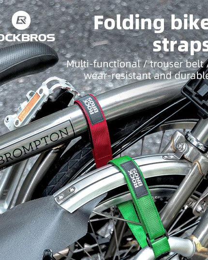ROCKBROS Bicycle Frame Wheel Fixed Strap For Brompton Folding Bike Body Straps Fixed Belt Ankle Leg Pants Strap Outdoors