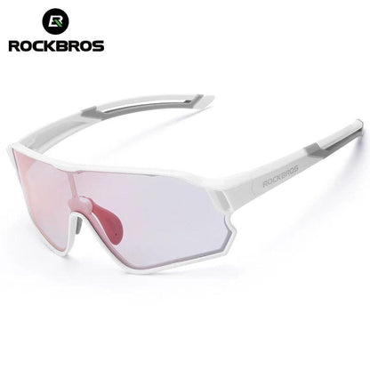 ROCKBROS Child Photochromic Polarized Sunglasses Bicycle Eyewear UV400 Kids Bike Goggles Protection Classic Windproof Glasses