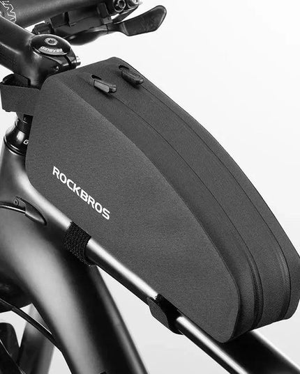 ROCKBROS Bicycle Bag Rainproof Top Front Tube Parcel Big Capacity Nylon Ultralight Portable Doube Zipper Pocket  Bike Accessory
