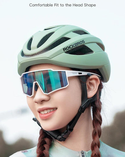 ROCKBROS Cycling Helmet Ultralight Safety Road Mountain Bike Helmet Adjustable Intergrally-molded Outdoor Racing Road Helmet