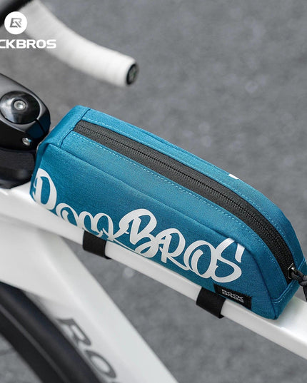 ROCKBROS Waterproof Bicycle Top Tube Bag Lightweight Bike Frame Pack Durable Cycling Storage Bag for Mountain and Road Bikes