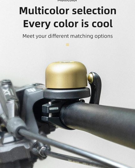 ROCKBROS Bicycle Bell Classical Stainless Bike Bell Loud Horn Cycling Handlebar Bell Portable Alarm Safety Bicycle Accessories