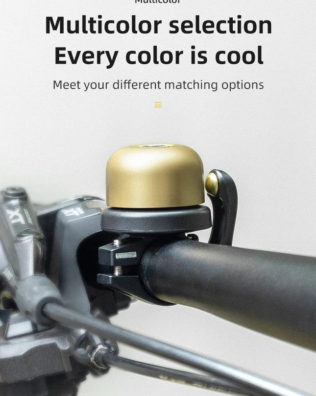 ROCKBROS Bicycle Bell Classical Stainless Bike Bell Loud Horn Cycling Handlebar Bell Portable Alarm Safety Bicycle Accessories