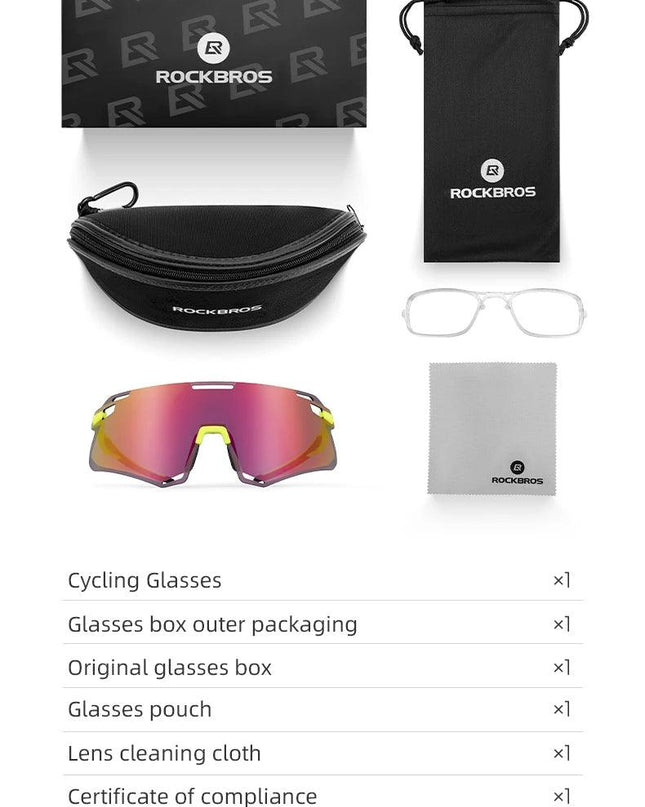 ROCKBROS Cycling Glasses Lightweight Frameless Bike Glasses High-Definition Lenses Road Bicycle Protection Goggles Sport Eyewear
