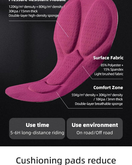 ROCKBROS TVI Series Women's Cycling Pants Riding Mountain Bike Trousers Windproof Breathable Bicycle Padded Tights Asain Size
