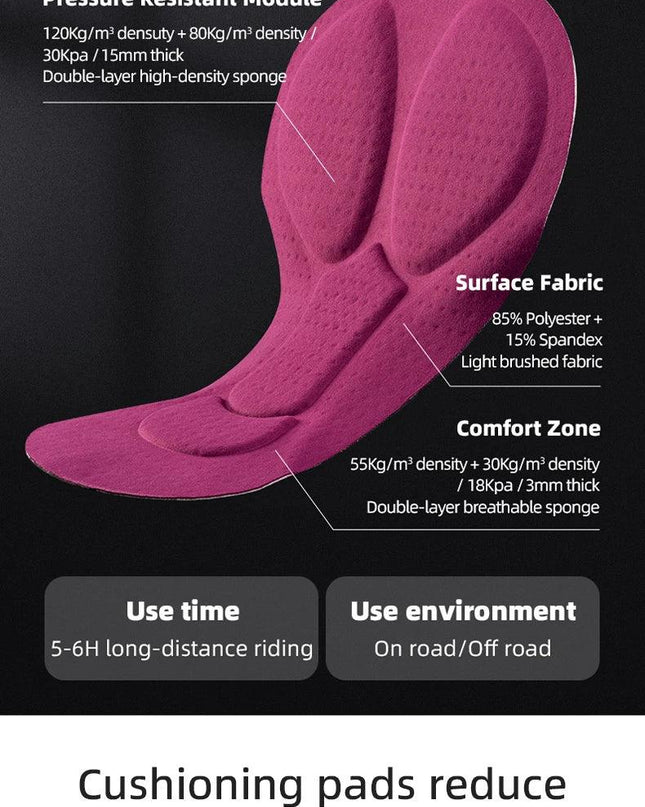 ROCKBROS TVI Series Women's Cycling Pants Riding Mountain Bike Trousers Windproof Breathable Bicycle Padded Tights Asain Size