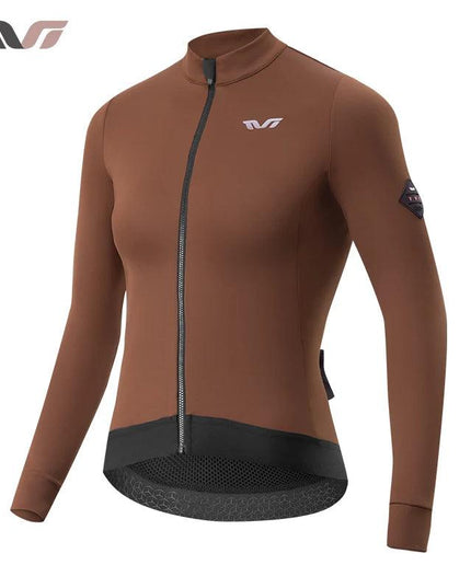 ROCKBROS Windbreak Cycling Jacket for Woman Winter Fleece Warm Women's Bicycle Jersey Professional Bicycle Training Clothing MTB