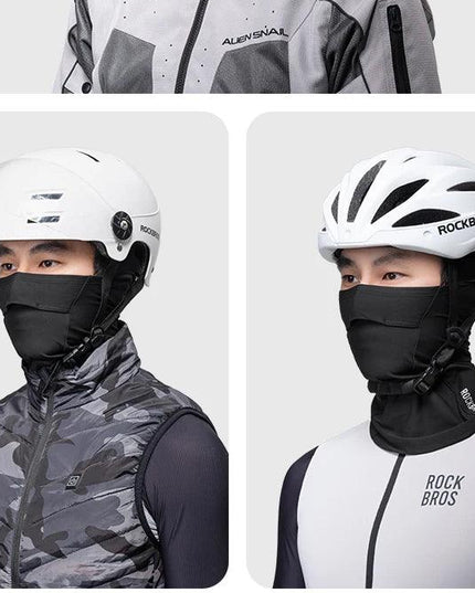 ROCKBROS Windproof Warm Winter Cycling Mask Nose Breathable Men's Black Neck Sport Scarves Sports Equipment for Running Cycling